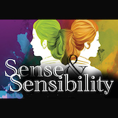 Poster of two women reading Sense and Sensibility