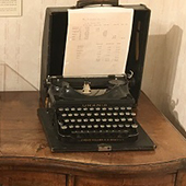 an old typewriter