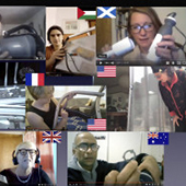 participants in a zoom virtual clinic meeting