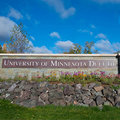 UMD campus welcome sign 