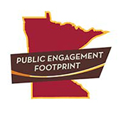 Graphic reading Public Engagement Footprint 