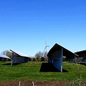 Morris wind tower and solar installation