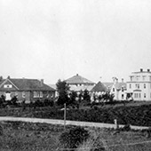 Black and white photo of Morris boarding school