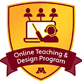 Logo graphic reading online teaching and design program