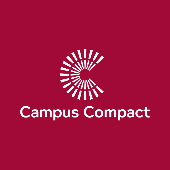 Red logo reading campus compact