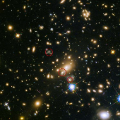 a galaxy cluster image