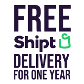 Shipt logo reading Free Shipt delivery for one year