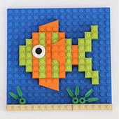 A fish made from legos