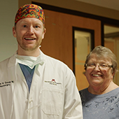 Mary Lou and Neurosurgeon Andy Grande