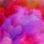 a cloud-like bloom of colors
