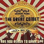 poster featuring a kind of golden framed seal with text reading The Great Comet of 1812