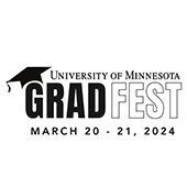 Logo reading grad fest with a grad hat on the G and dates of March 20-21