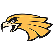 Crookston logo graphic of a cartoonish golden eagle