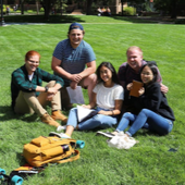 UMM students on campus lawn