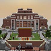 Minecraft of Northrop mall and building