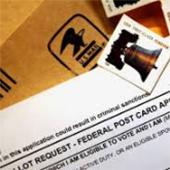ballot and postal stamp